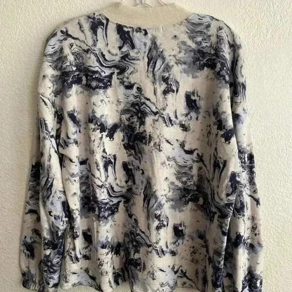 🆕 C&C California Marble Effect Indigo Sweatshirt L🆕 - Picture 3 of 9